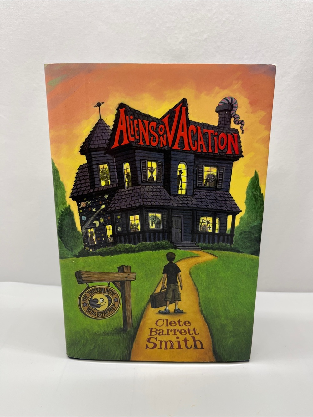 Aliens on Vacation Hardcover Book - Orange & Green Cover by